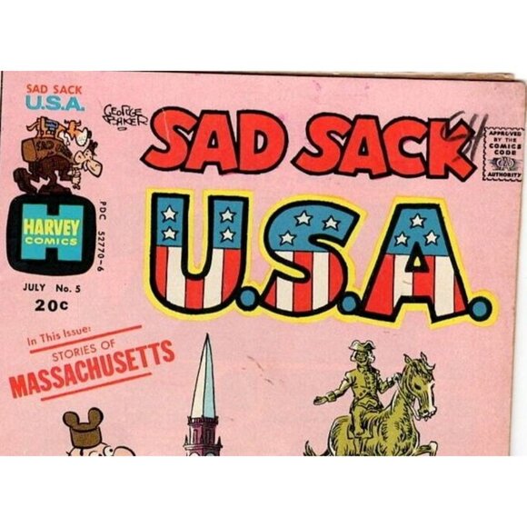 Sad Sack U.S.A. #5 July 1952 Harvey Comics | Vintage Military Humor Comic Book - Picture 7 of 12